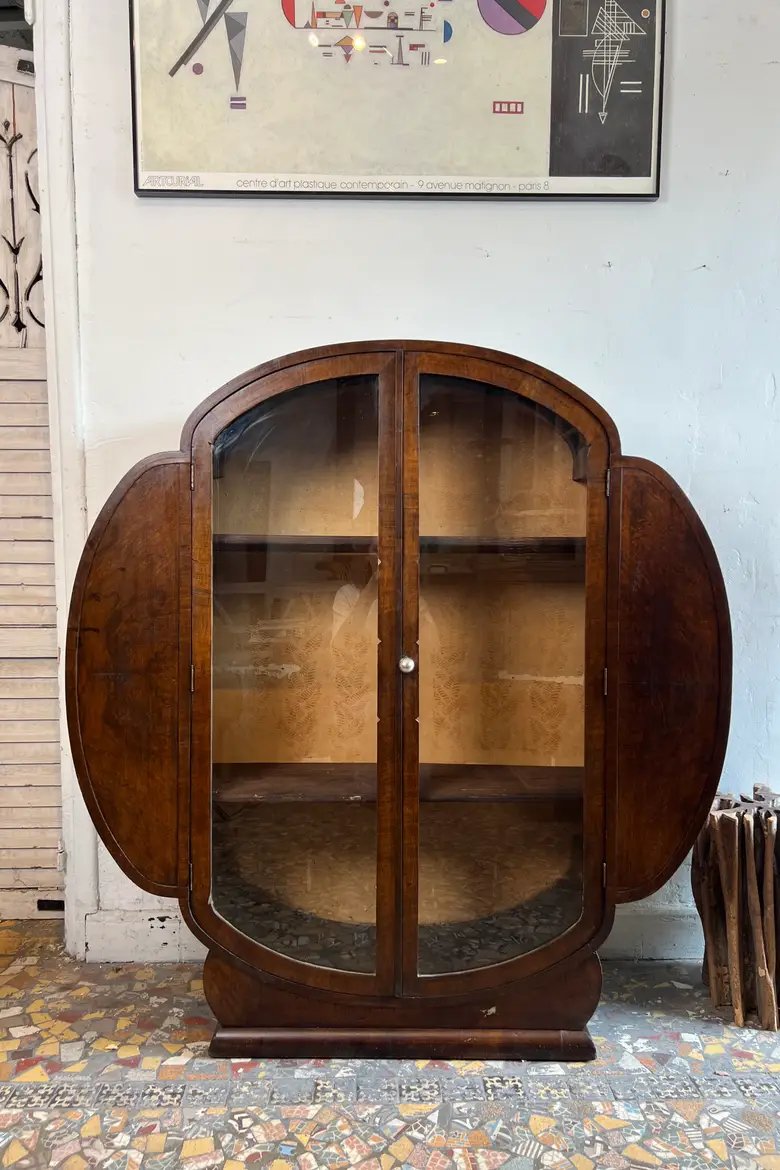 Vitrine ronde Art déco – Années 30