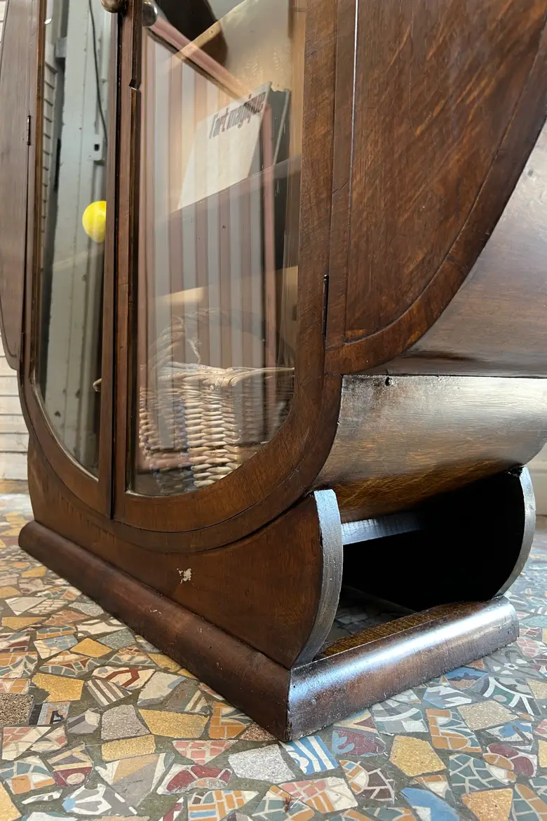 Vitrine ronde Art déco – Années 30